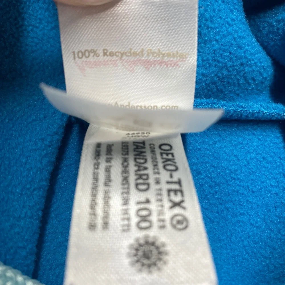 Hanna Andersson Blue Fleece Hedgehog Gnome Hood Jacket 18-24 Months 80cm